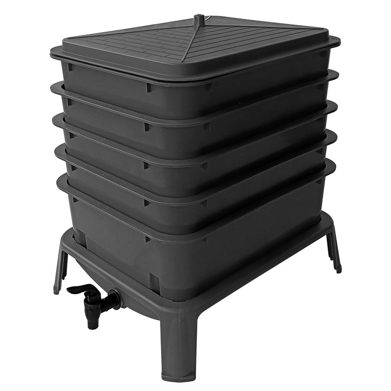 Heavy Duty 50L 5-Tray Worm Far - огляд і ціна Commercial Kitchen Bin