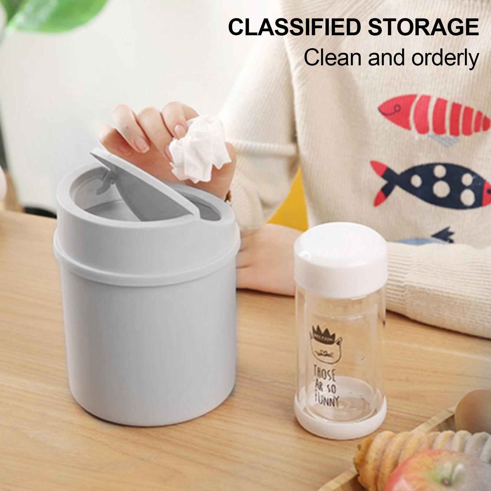 1Pc Desktop Mini Trash Can Wit - огляд і ціна Commercial Kitchen Bin